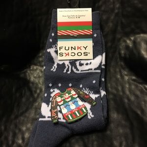 Funky Christmas Santa Holiday Socks